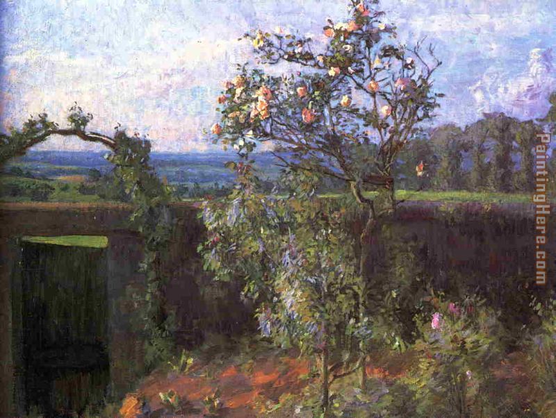 Landscape near Yerres painting - Gustave Caillebotte Landscape near Yerres art painting